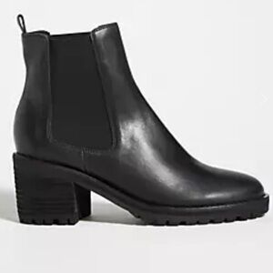 Silent D Anthropologie Biscoti Black Chelsea Boots size 39.